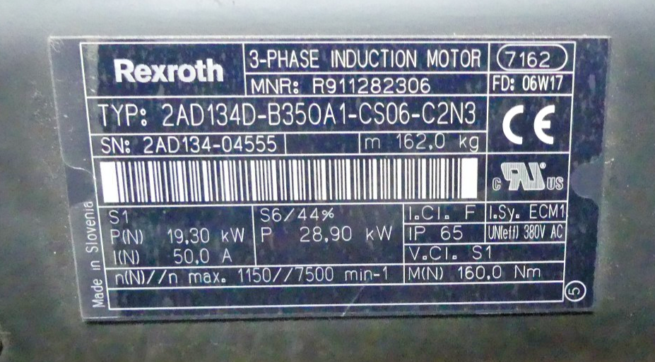 Rexroth 2AD134D-B350A1-CS06-C2N3