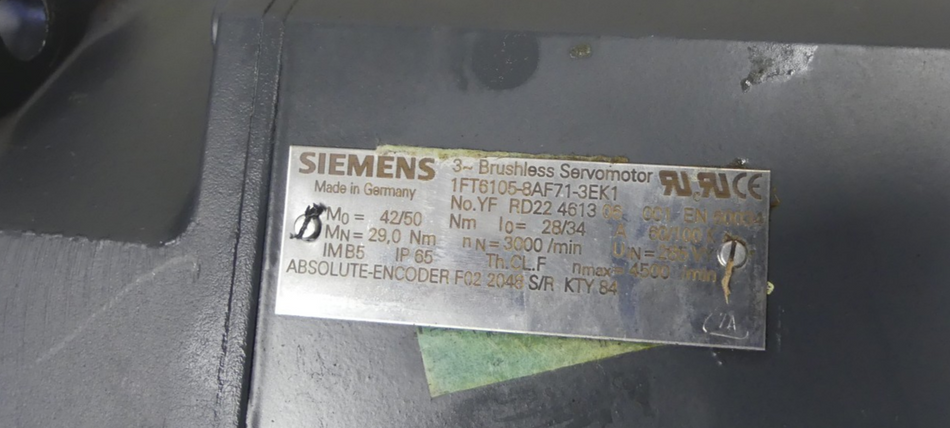 Siemens Servomotor 1FT6105-8AF71-3EK1