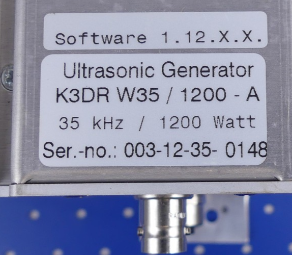 Ultrasonic Generator K3DR W35/1200-A