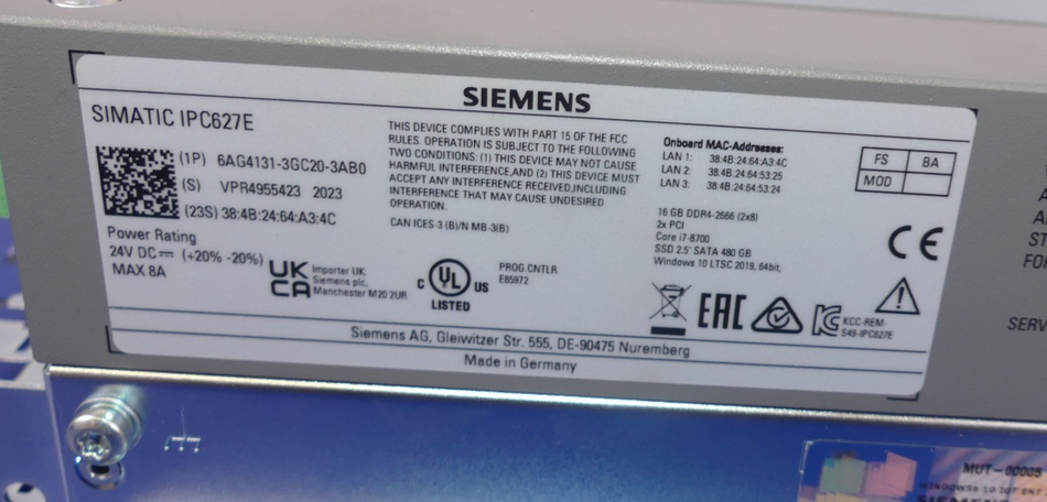 SIEMENS 6AG4131-3DC20-3AB0 NEUWERTIG