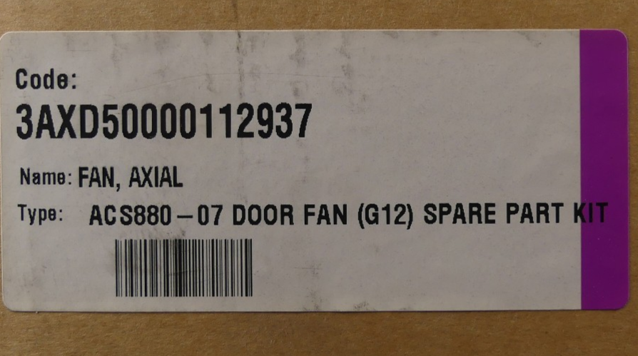 ABB  AC S880-07 Tür Lüfter