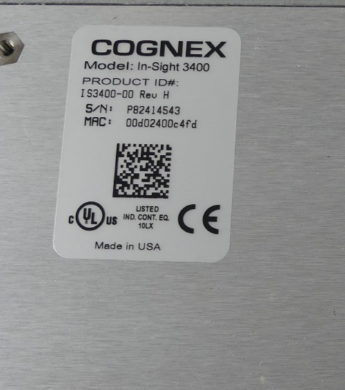 COGNEX In-sight 3400