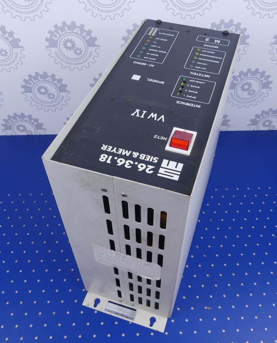 SIEB & MEYER 26.36.18 Power Supply Servoverstärker