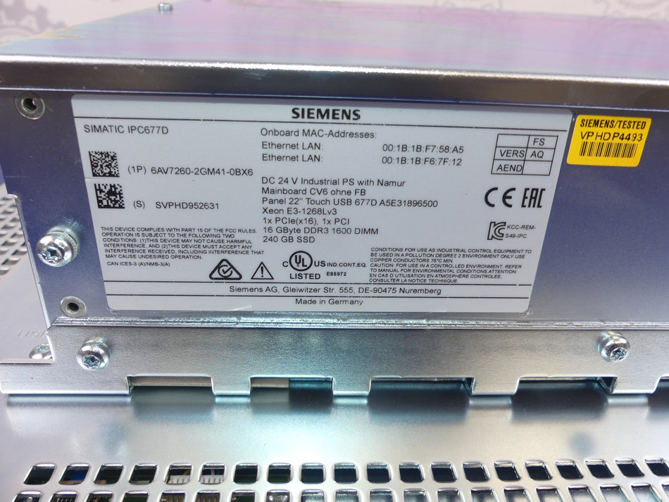 SIEMENS 6AV7260-2GM41-0BX6 + A5E31896500