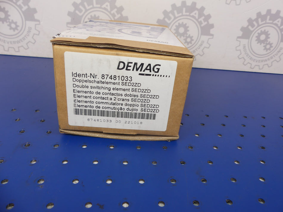 DEMAG SED2ZD DOPPLESCHALTELEMENT 87481033 NEU