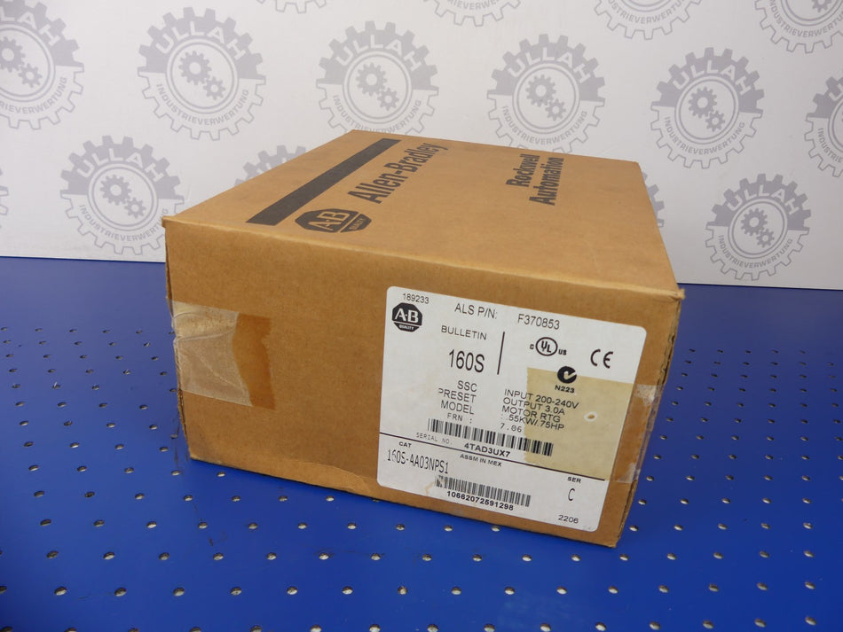 ALLEN-BARDLEY 160S-AA03NPS1 NEU