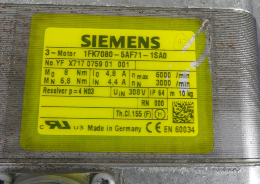 SIEMENS 1FK7080-5AF71-1SA0