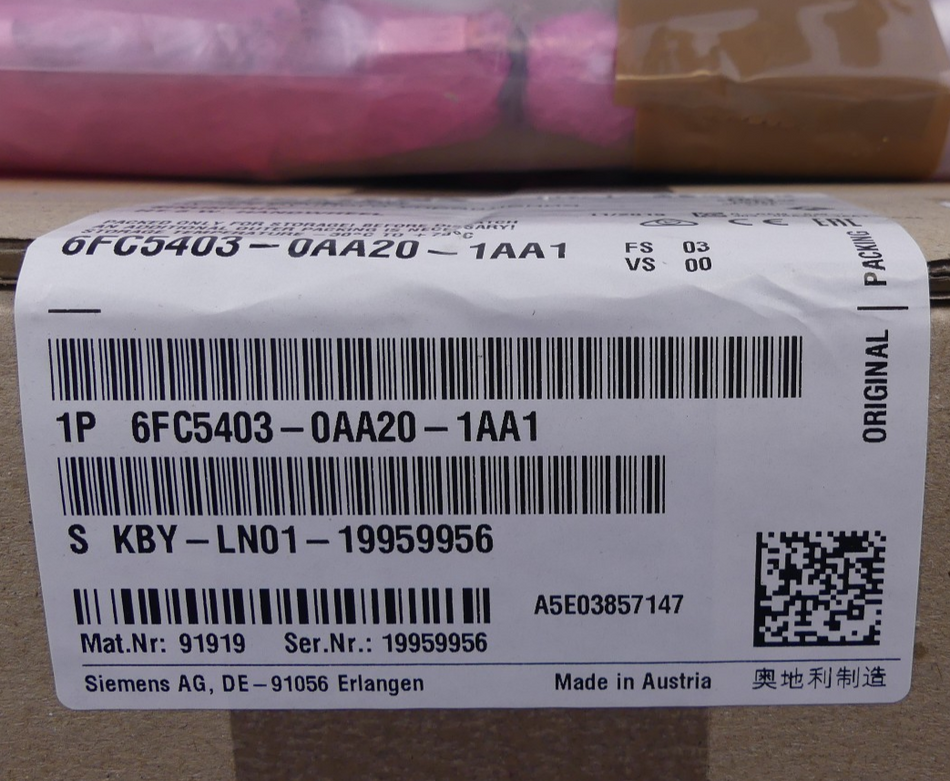 Siemens Sinumerik 6FC5403-0AA20-1AA1 Handwheel + Halterung