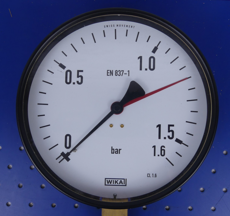 WIKA D160 0-1,6bar G1/2 radial Manometer