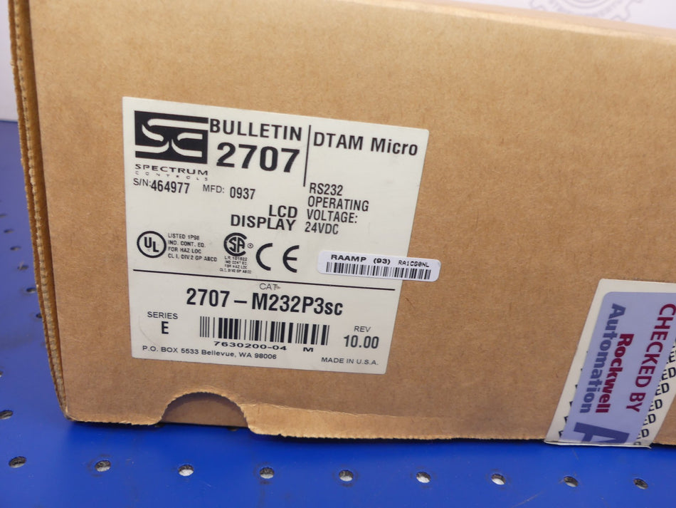 ALLEN BRADLEY SPECTRUM 2707-M232P3SC
