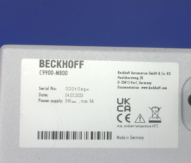 BECKHOFF C9900-M800