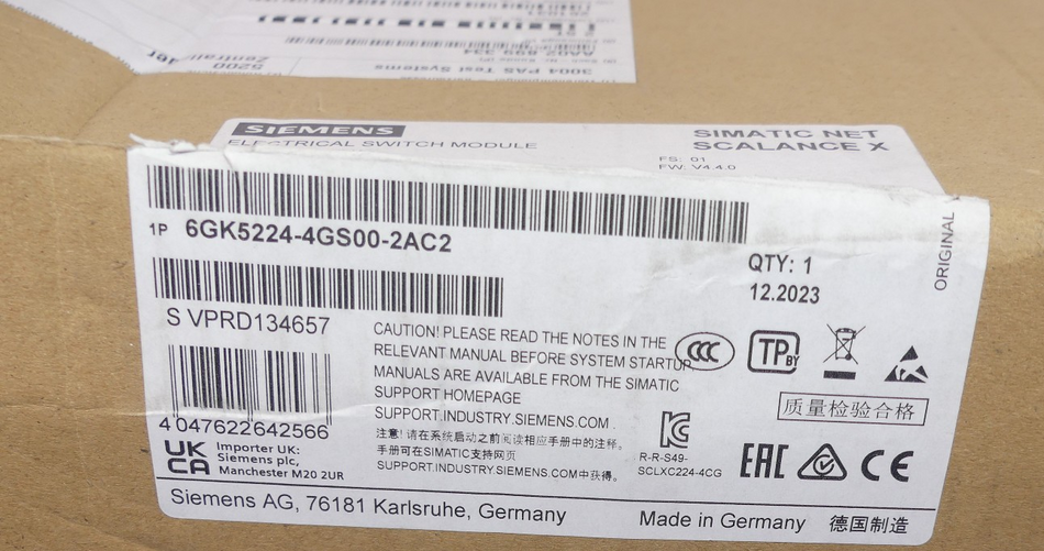 SIEMENS 6GK5224-4GS00-2AC2 NEU