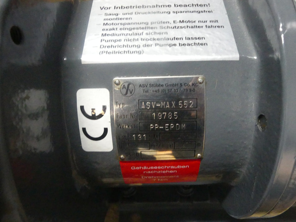 ASV STUBBE ASV -MAX 552