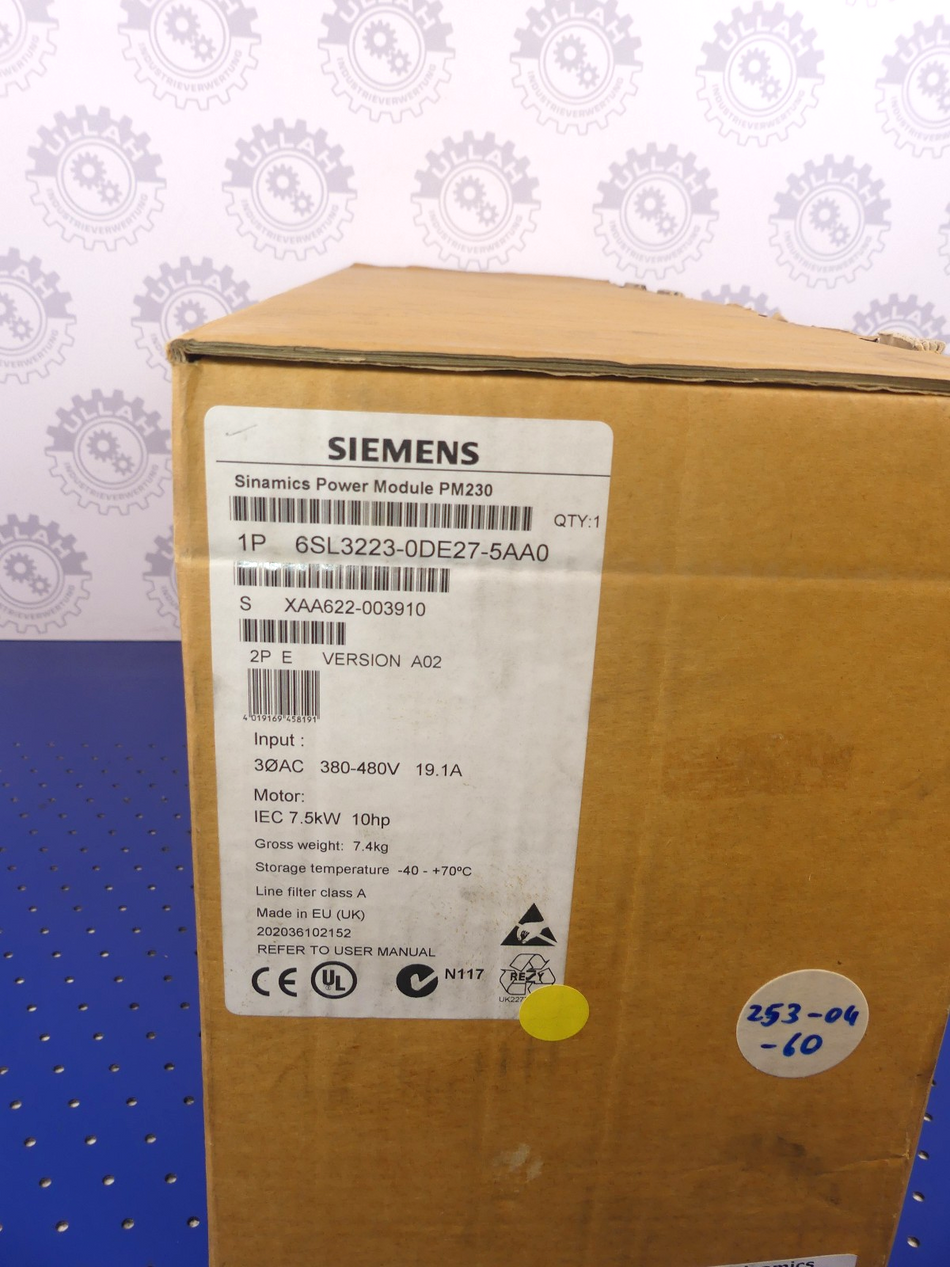 SIEMENS 6SL3223-0DE27-5AA0 NEU