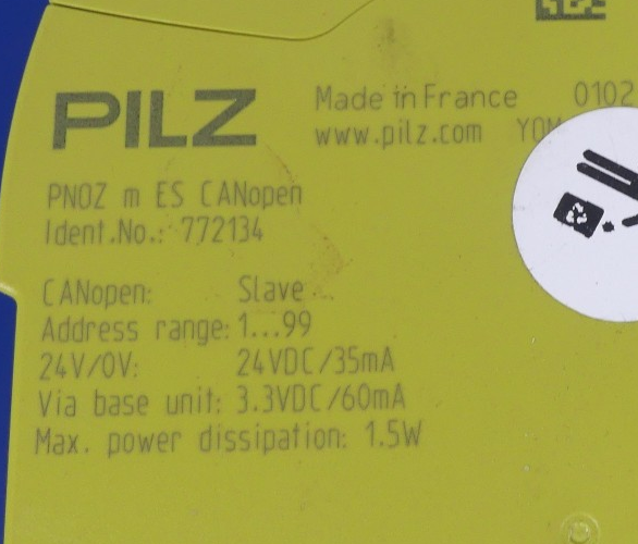 Pilz PNOZ m ES CANopen  772134