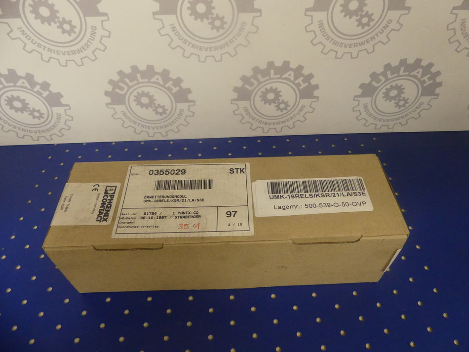 Phoenix Contact UMK-16 RELS/KSR/21/LA/S3E No 2971836 NEU