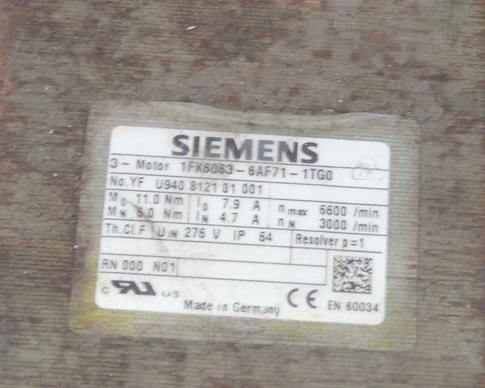 SIEMENS 1FK6063-6AF71-1TG0