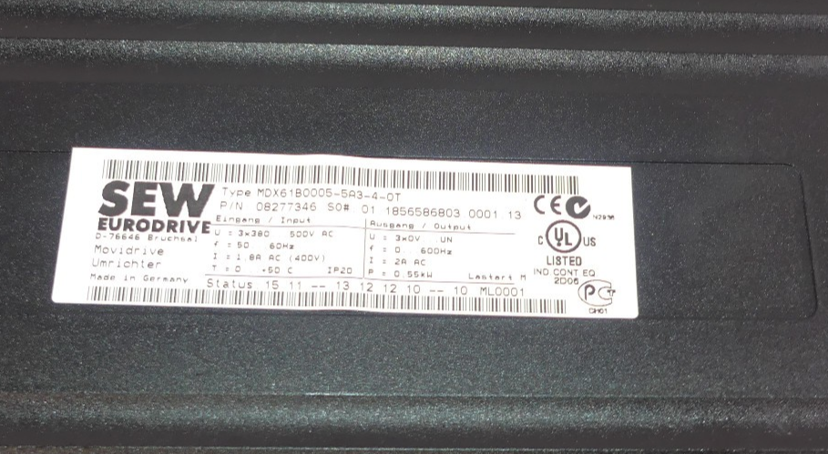 SEW MOVIDRIVE MDX61B0005-5A3-4-0T