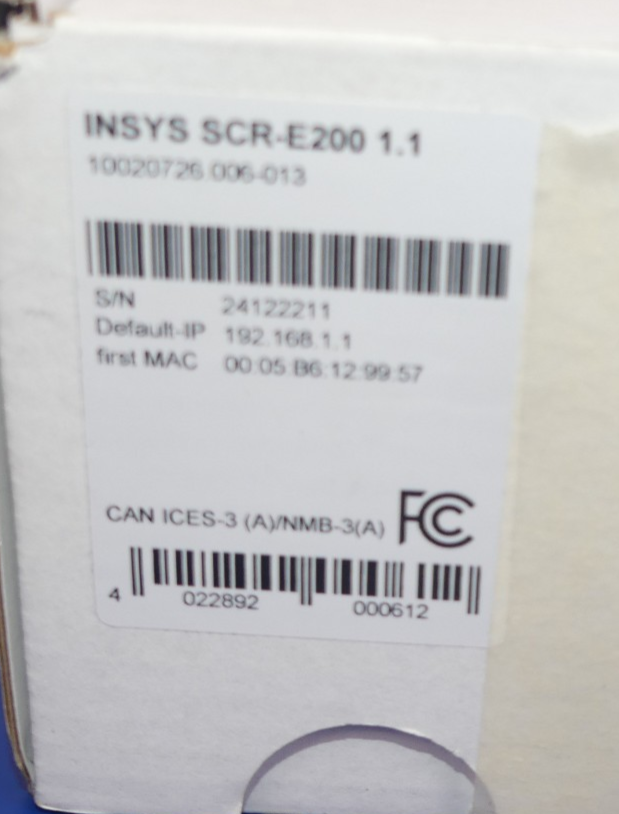 INSYS ICOM SCR-E200 1.1 NEU