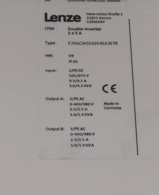 LENZE E70ACMSE0054SA2ETR