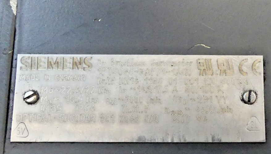SIEMENS 1FT6086-8AF71-1AG0