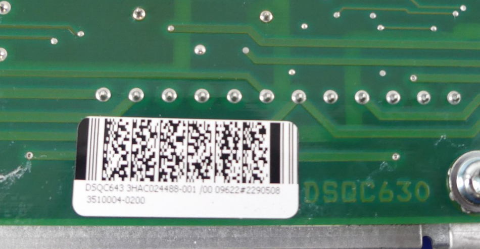 ABB DSQC643 3HAC024488-001/00 09622#22905083510004-0200