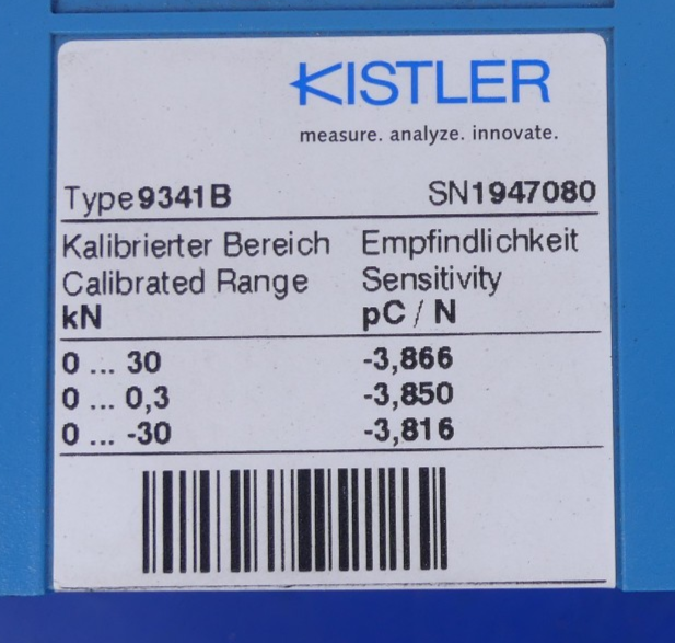 Kistler  9341  Kraftsensor