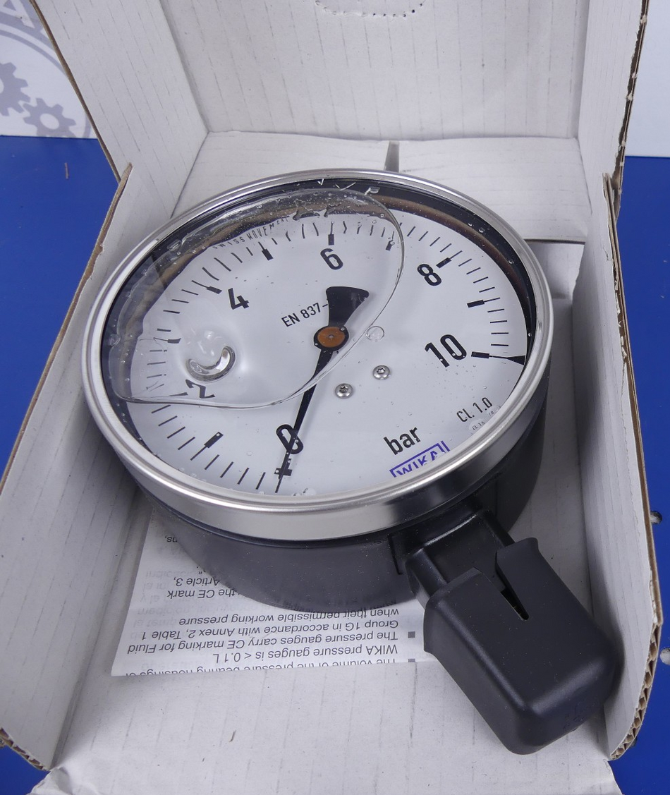WIKA 213.40.100 10bar G1/2B radial Manometer 9921117 Glyzerin