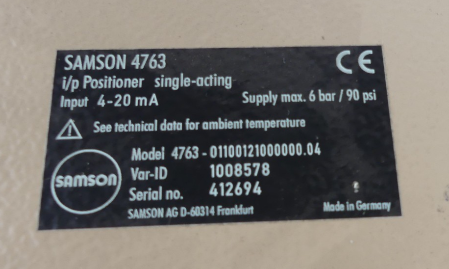 SAMSON 4763/3271/3241 DN25 SAMSON 1008587 4763-01100121000000.04
