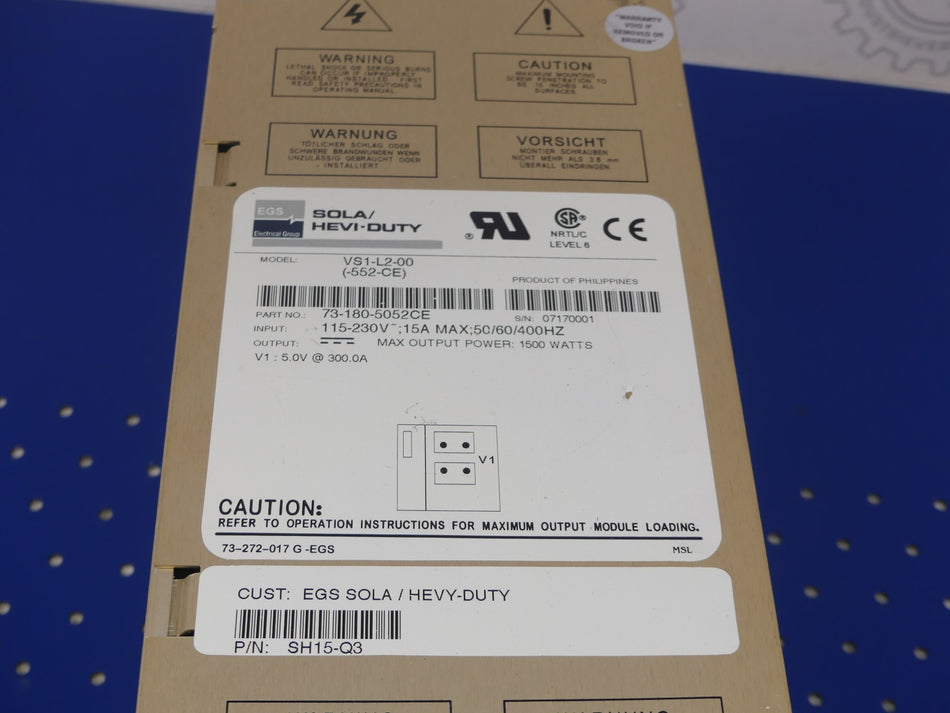 EGS ELECTRICAL VS1-L2-00-552-CE
