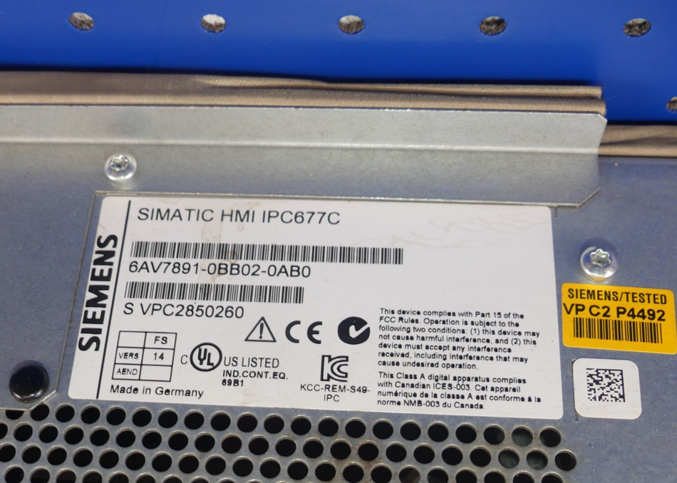 SIEMENS 6AV7891-0BB02-0AB0
