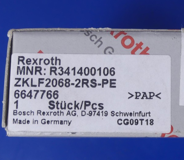 Rexroth ZKLF2068-2RS-PE R341400106 Axiallager