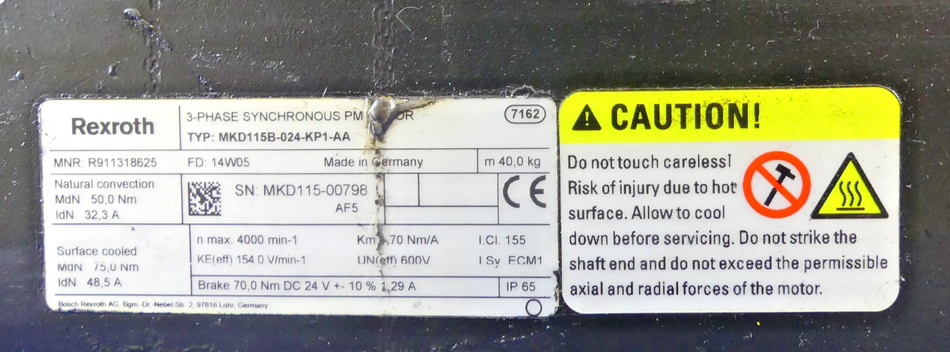 REXROTH MKD115B-024-KP1-AA