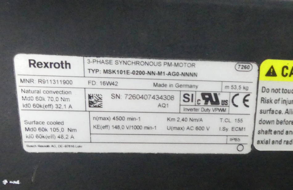 REXROTH MSK101E-0200-NN-M1-AG0-NNNN