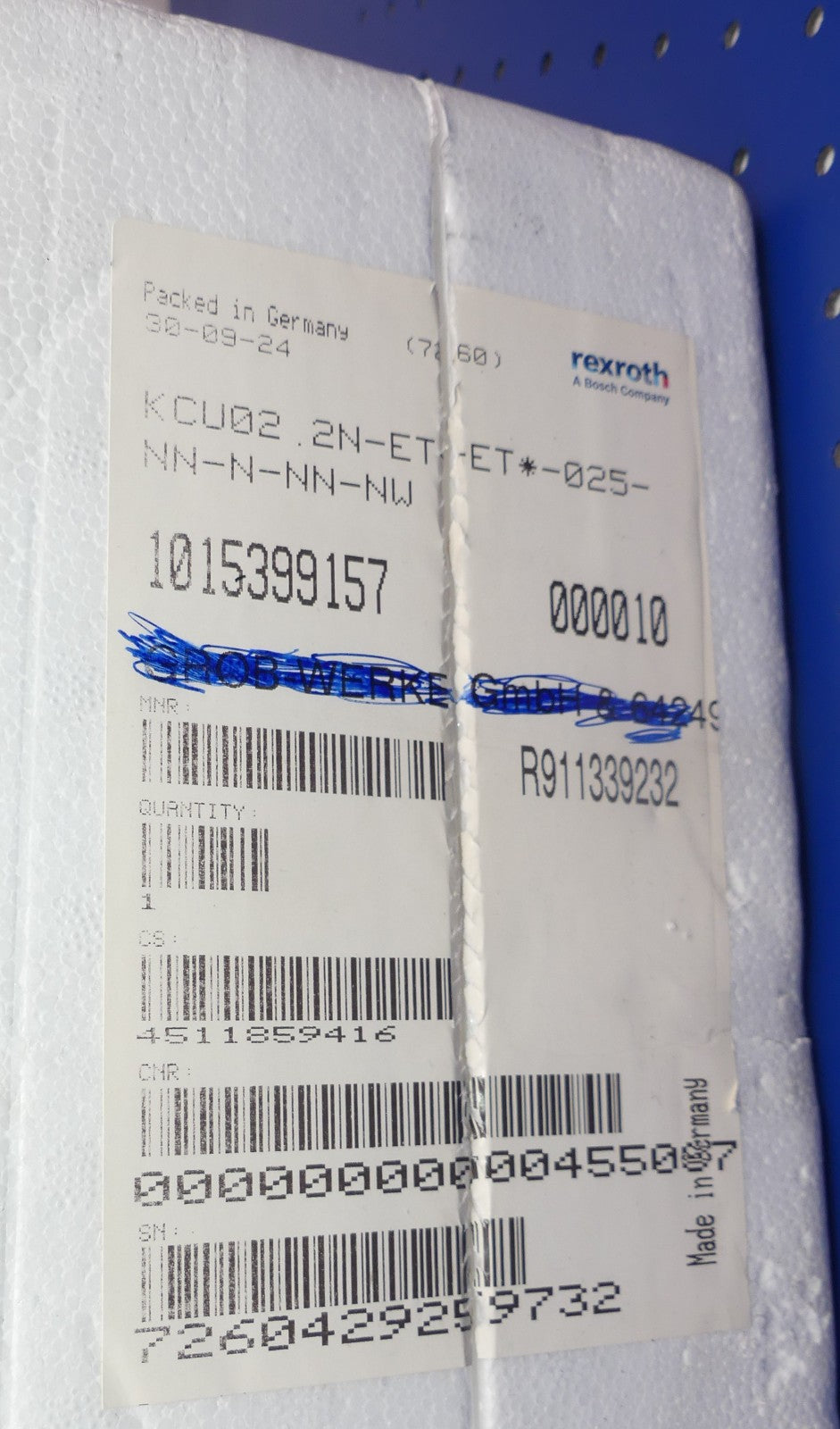 REXROTH KCU02.2N-ET-ET*-025-NN-N-NN-NW OHNE DECKEL