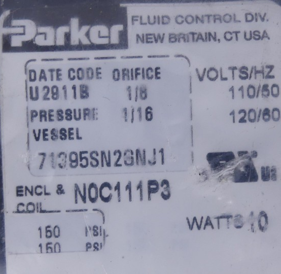 Parker 71395SN2GNJ1 Magnetventil