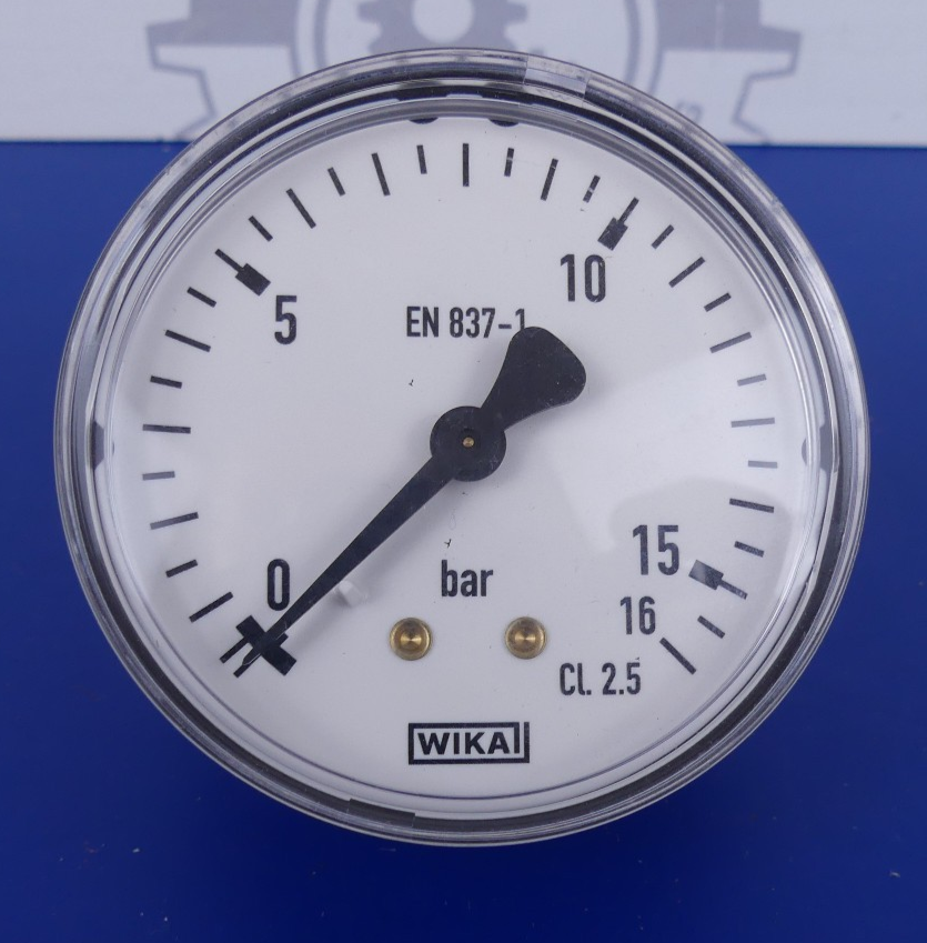 WIKA D63 0-16bar G1/4 axial Manometer