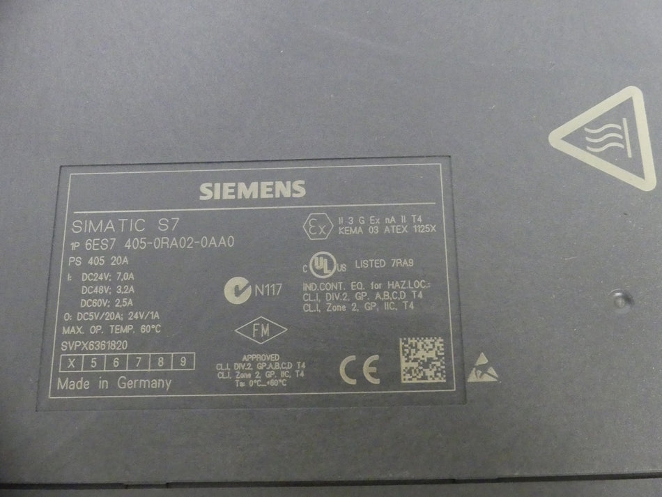SIEMENS 6ES7 405-0RA02-0AA0