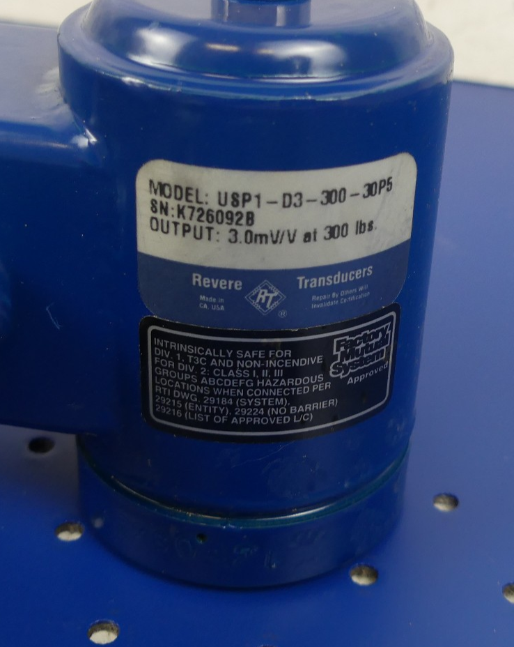 Revere Transducers USP1-D3-300-30P5 Kraftsensor 3.0mV/V 300 lbs