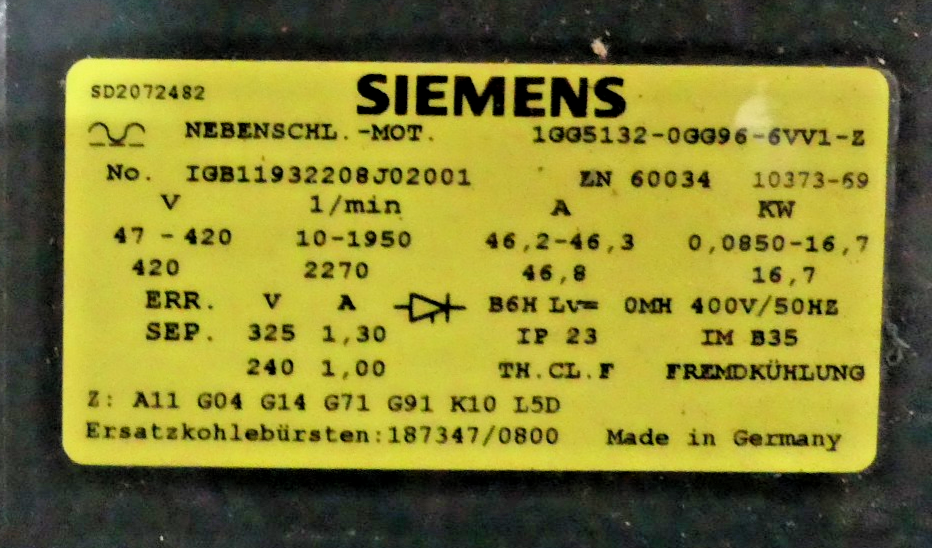 SIEMENS 1GG5132-0GG96-6VV1-Z