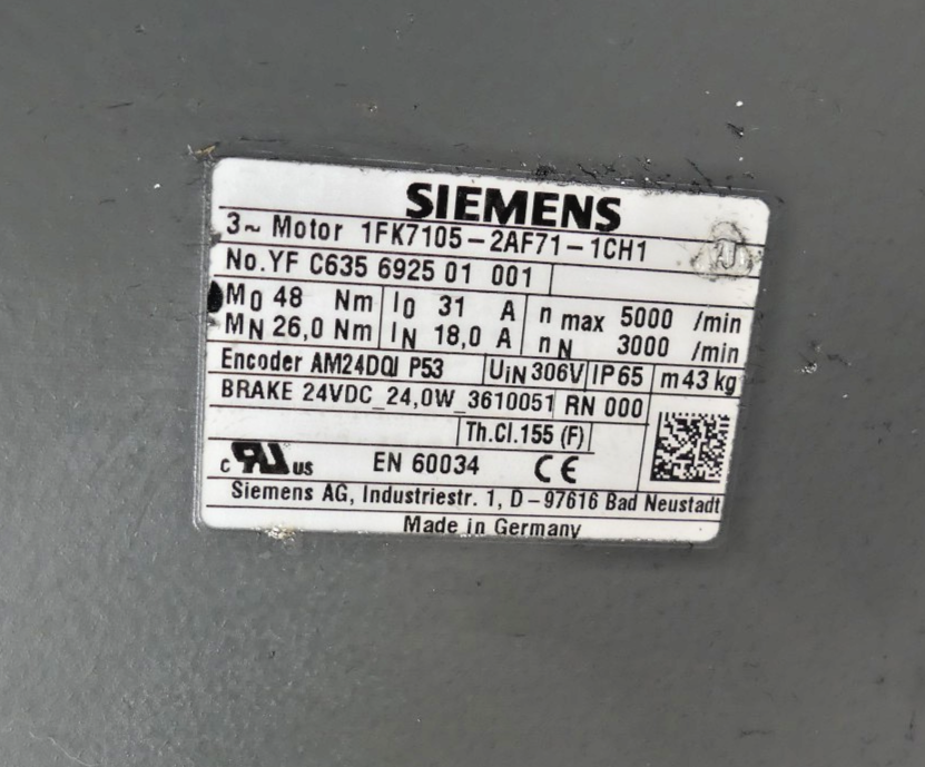 SIEMENS 1FK7105-2AF71-1CH1