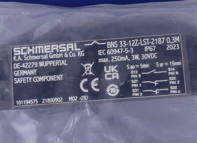 Schmersal BNS 33-12Z-LST-2187 0,3M