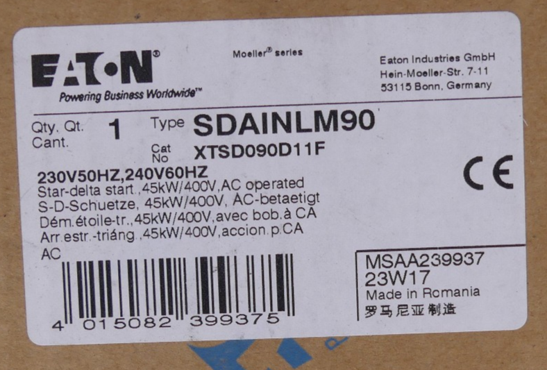 EATON SDAINLM90 Stern-Dreieck-System