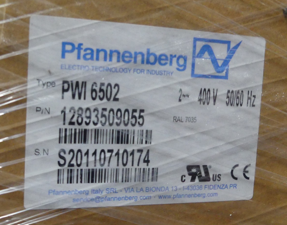 Pfannenberg PWI 6502 Luft-/Wasser-Wärmetauscher Schaltschrank NEU