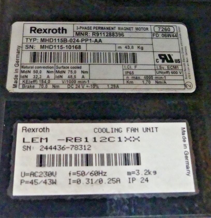 REXROTH MHD115B-024-PP1-AA