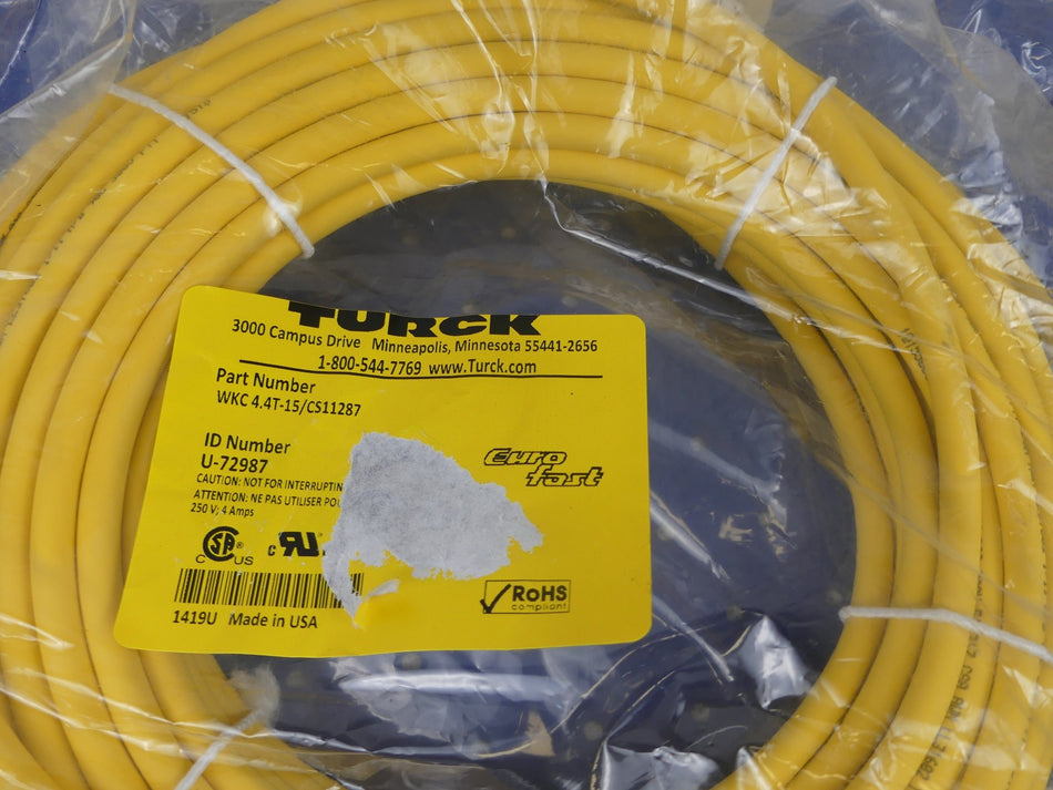 TURCK WKC4.4T-15/CS11287 NEU