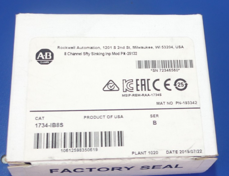 ALLEN BRADLEY CAT 1734-IB8S NEU