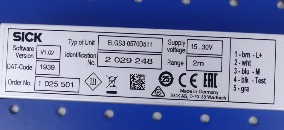 SICK ELGS3-0570D511 2029248