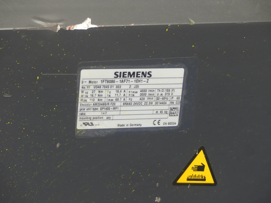 Siemens 1FT6086-1AF71-1EH1-Z