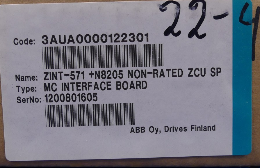 ABB 3AUA0000122301 MC INTERFACE BOARD